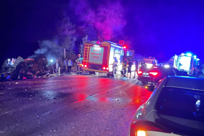 Aliveren Mevki’nde kaza: 1ölü,4 yaralı
