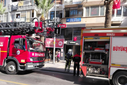 Dönercide çıkan yangın paniğe yol açtı