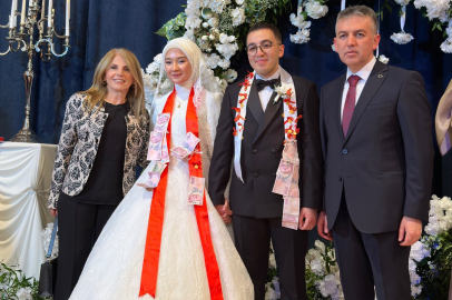 İbrahim Burak ile Esranur dünya evine girdi