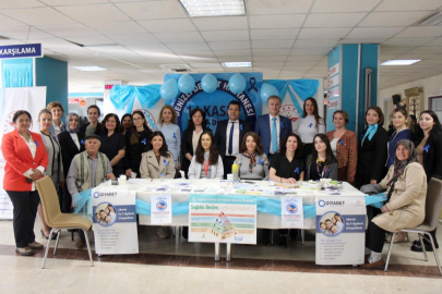 Mavi balonlar diyabete farkındalık için gökyüzüne bırakıldı