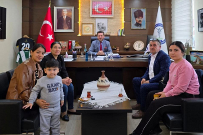 Başkan Tatık makamında DMD hastası Mehmet’i ağırladı