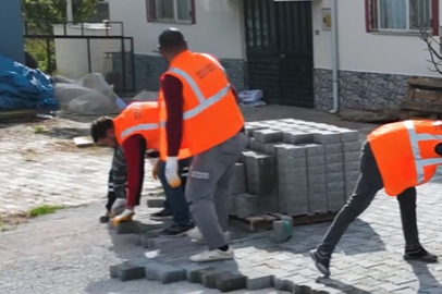 Apa Mahallesi’nde 3 Bin Metrekarelik Taş Döşeme