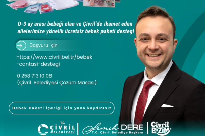 Çivril Belediyesi’nden Yeni Doğan Ailelere Destek