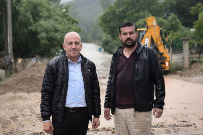 Serinhisar'da sağanak mesaisi