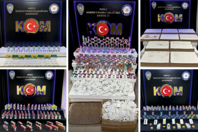 Denizli’de Kaçak Tütün Operasyonu: 2 Şüpheli Tutuklandı